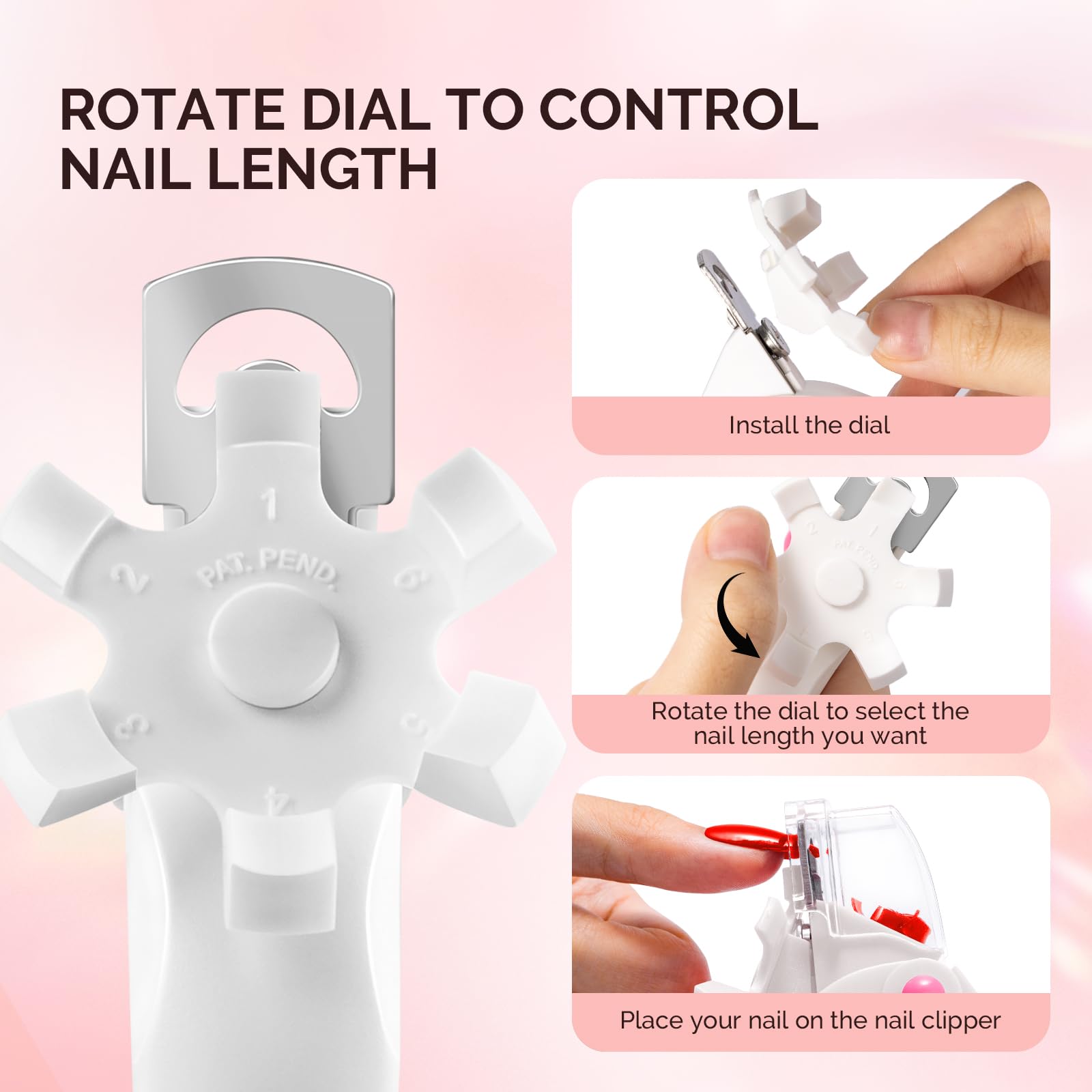 MelodySusie dial de medicion con seis opciones para longitudes.