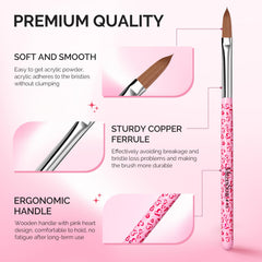 Punta densa MelodySusie mejora la precisión en capas y extensiones de uñas.