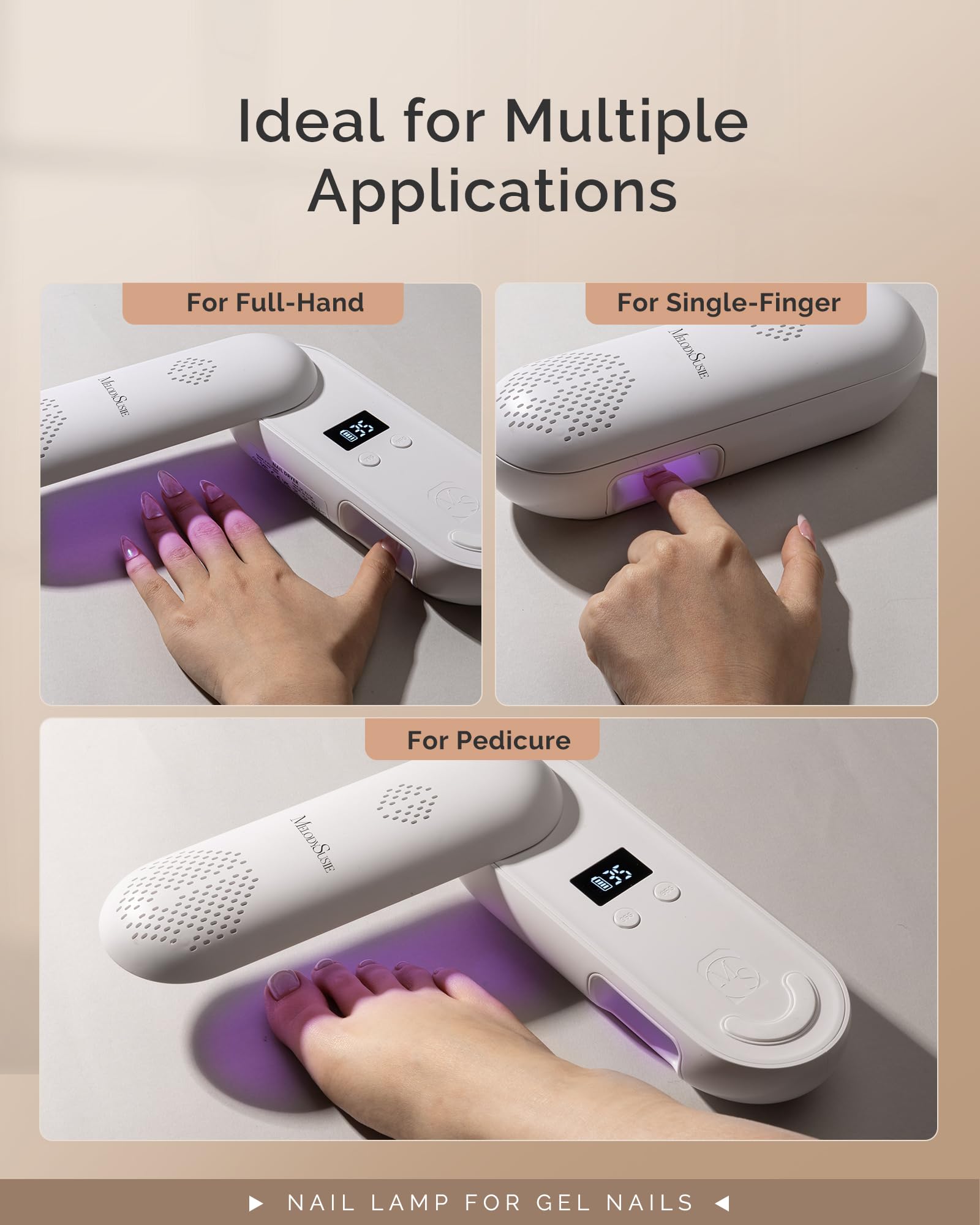 Diseño compacto para manicura portátil con MelodySusie
