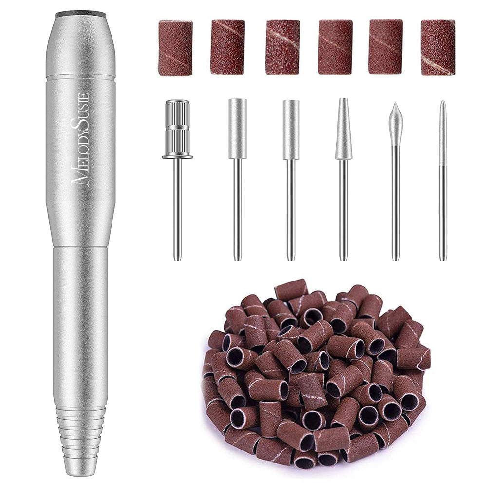 MelodySusie Dremel portátil en bolígrafo para uñas, ideal para retoques precisos en casa.