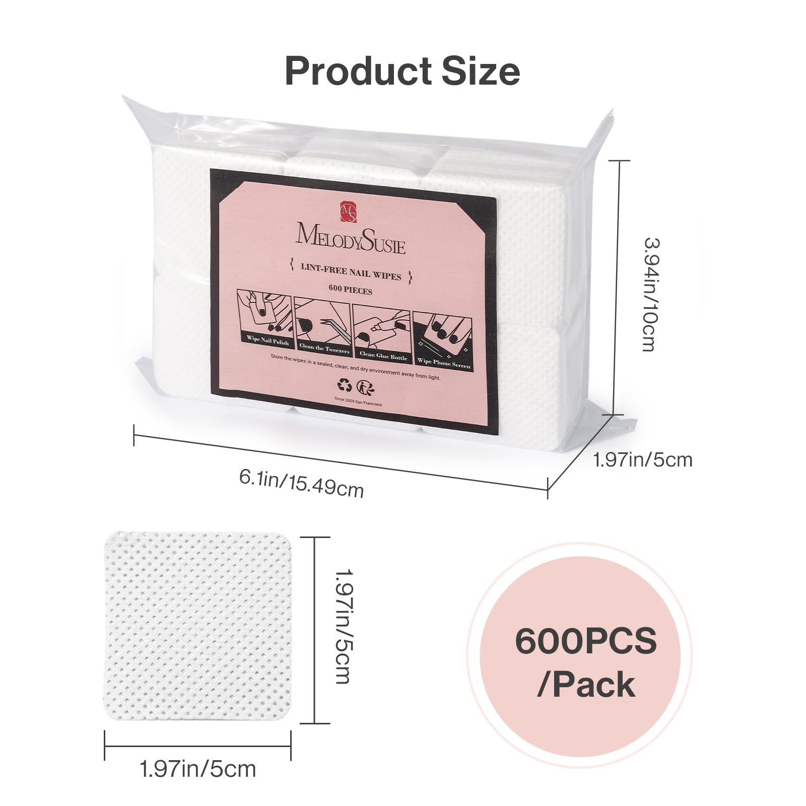 MelodySusie empaque práctico de 600 piezas, ideal para salón y casa