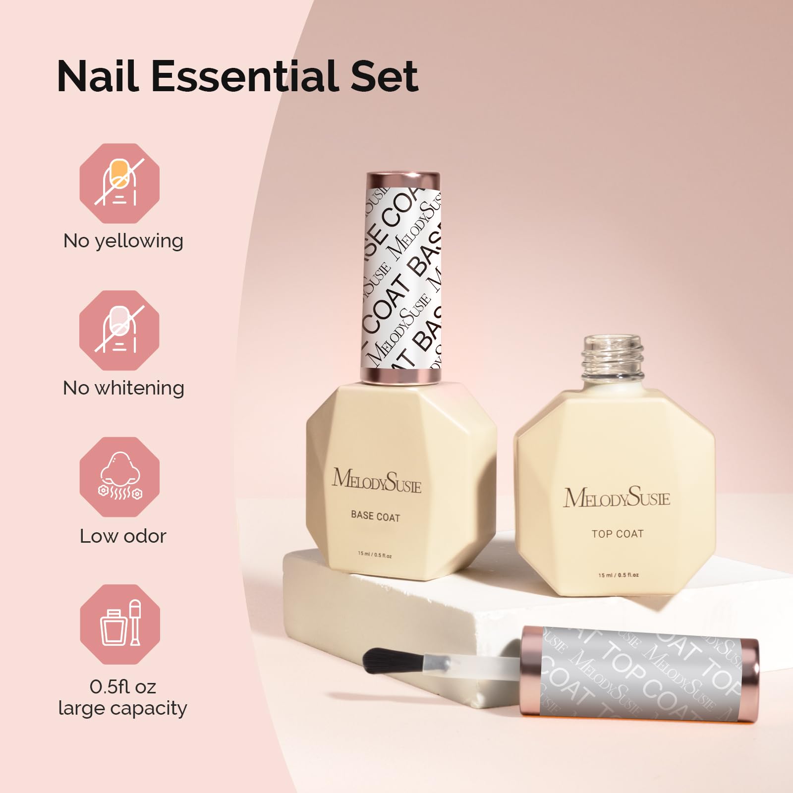 MelodySusie esmalte de 15 ml claro para diseños nítidos