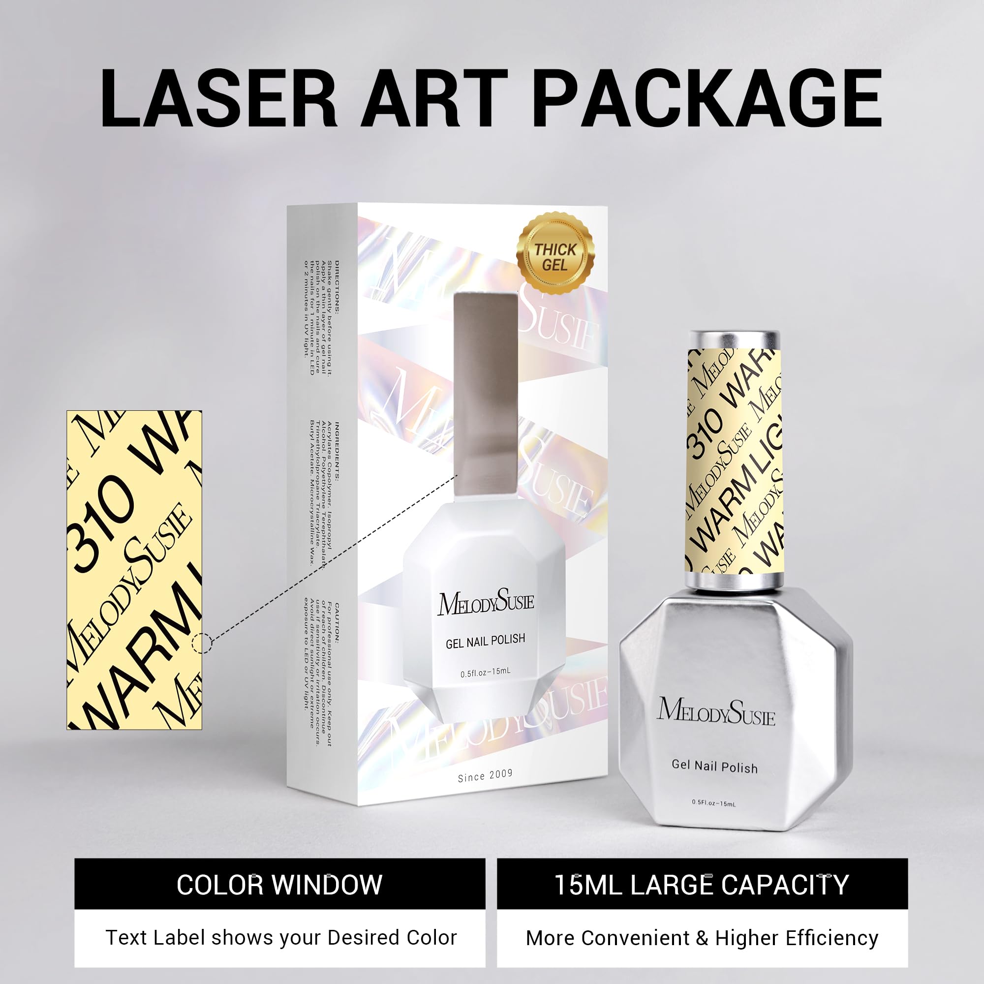 MelodySusie gel amarillo espeso para uso en casa y salón
