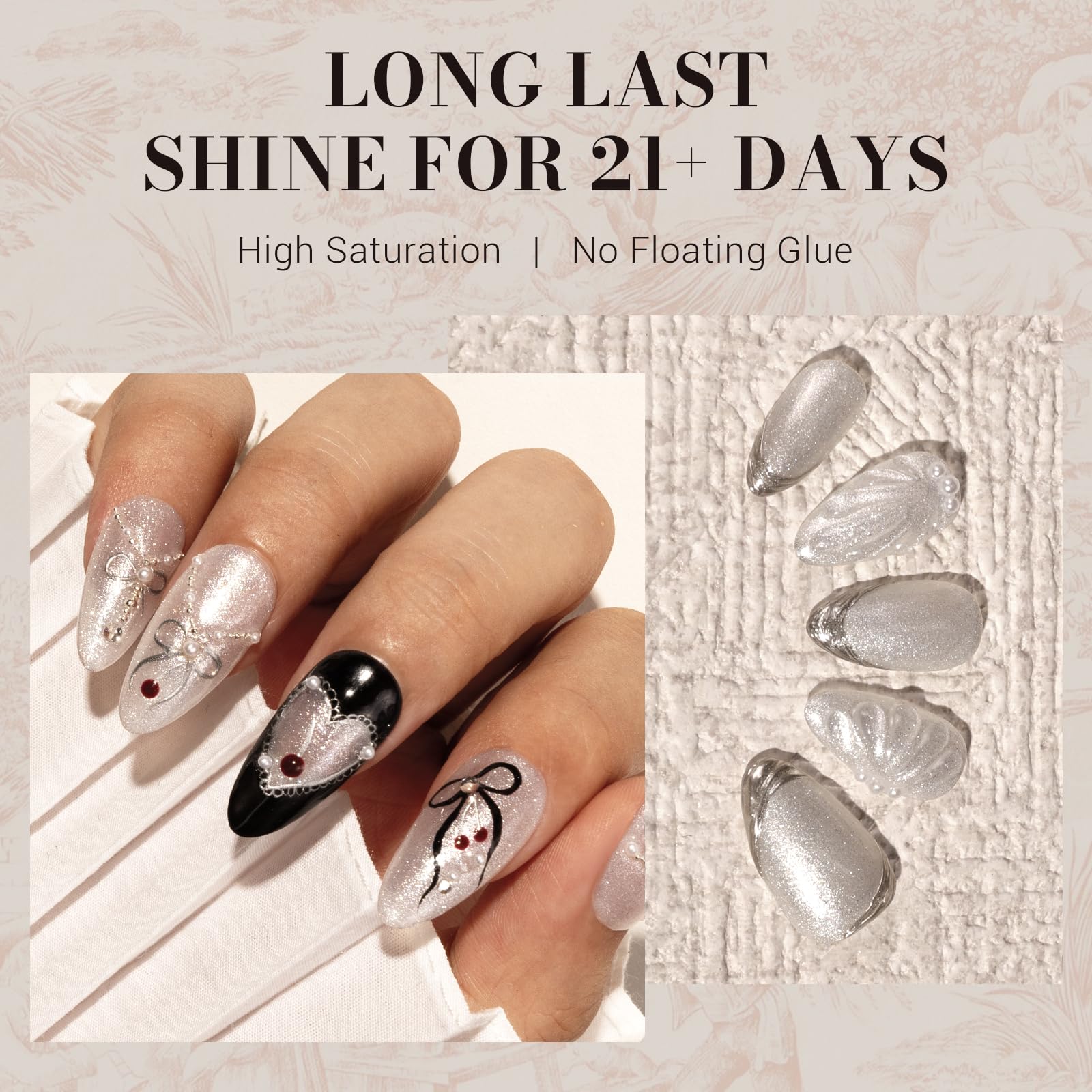 MelodySusie esmalte gel blanco, ideal para manicura casera.
