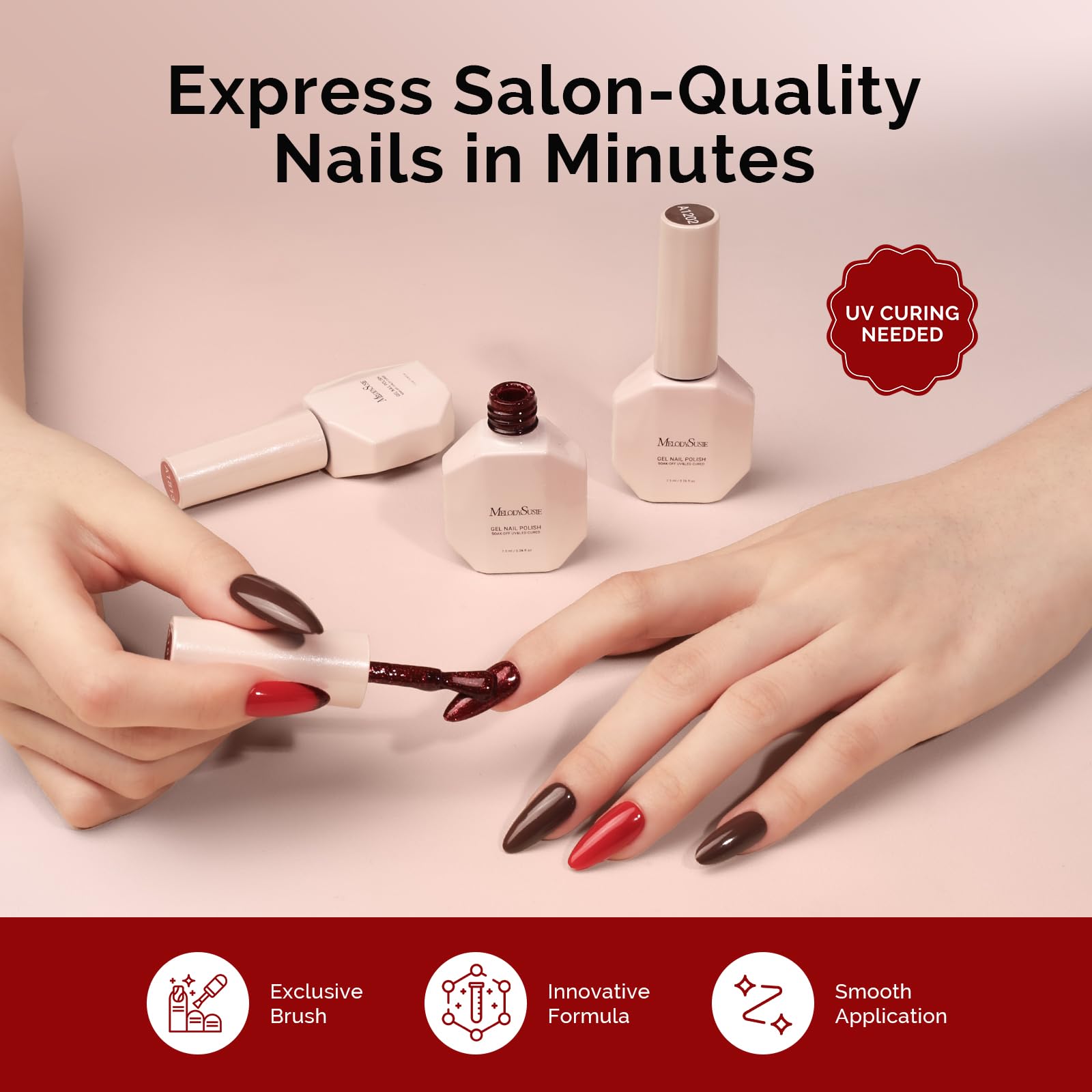 MelodySusie esmalte gel colección para artesanía de uñas en casa