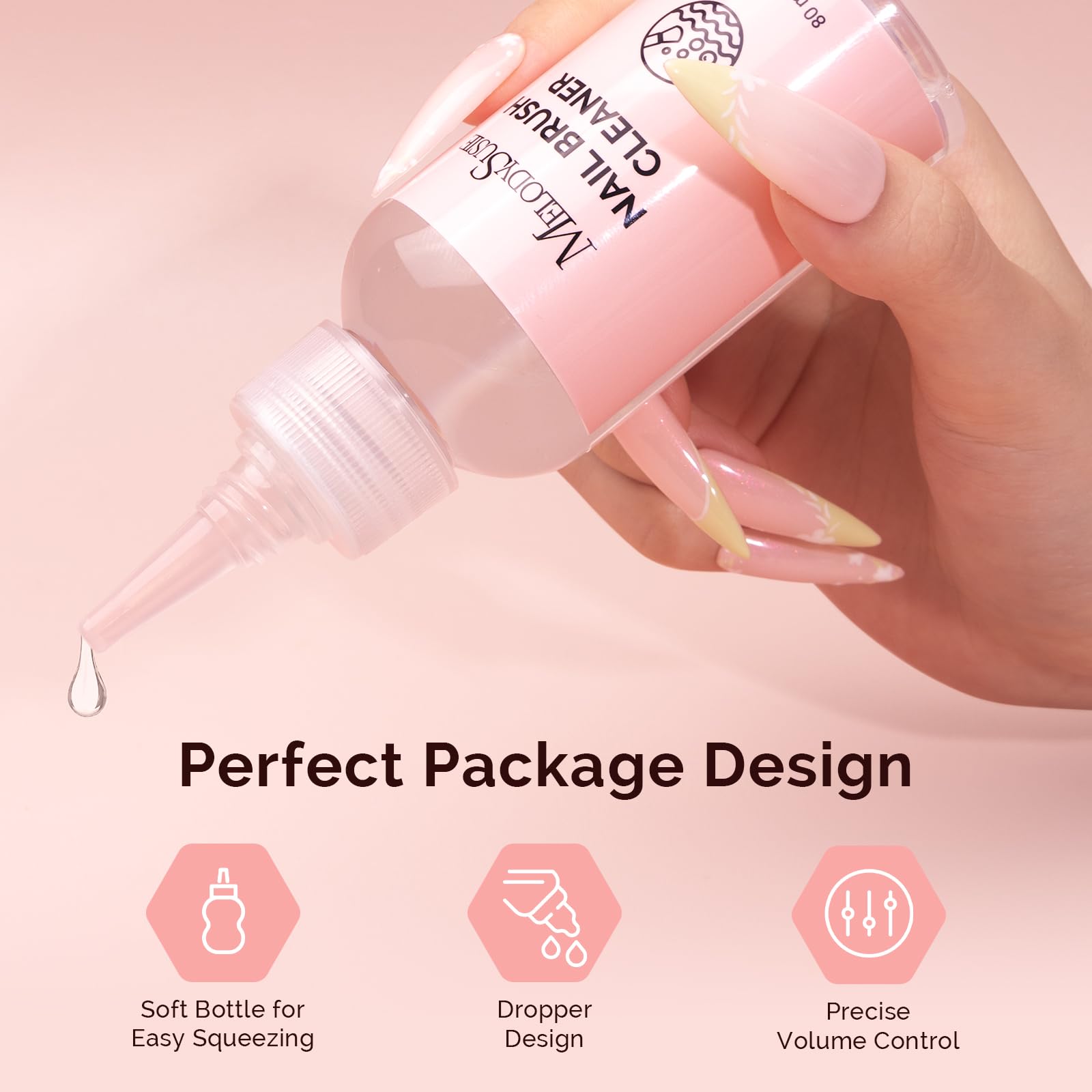 Frasco de 80 ml MelodySusie, ideal para salón o uso en casa.