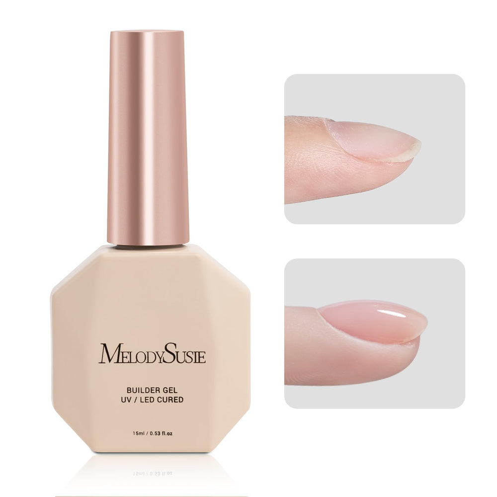 MelodySusie gel base constructor claro en botella para una base lisa.