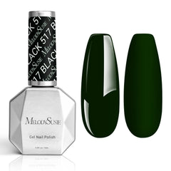 MelodySusie gel negro-verdoso espeso para cobertura uniforme y duradera.