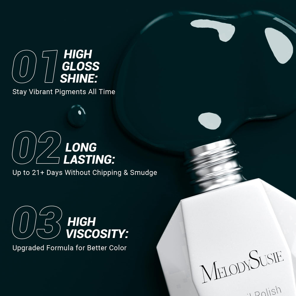 MelodySusie gel con pincel ergonómico facilita aplicación suave y nivelación.