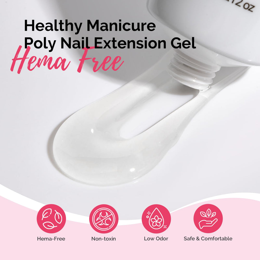 MelodySusie gel poligel ofrece durabilidad y acabado natural para uñas.