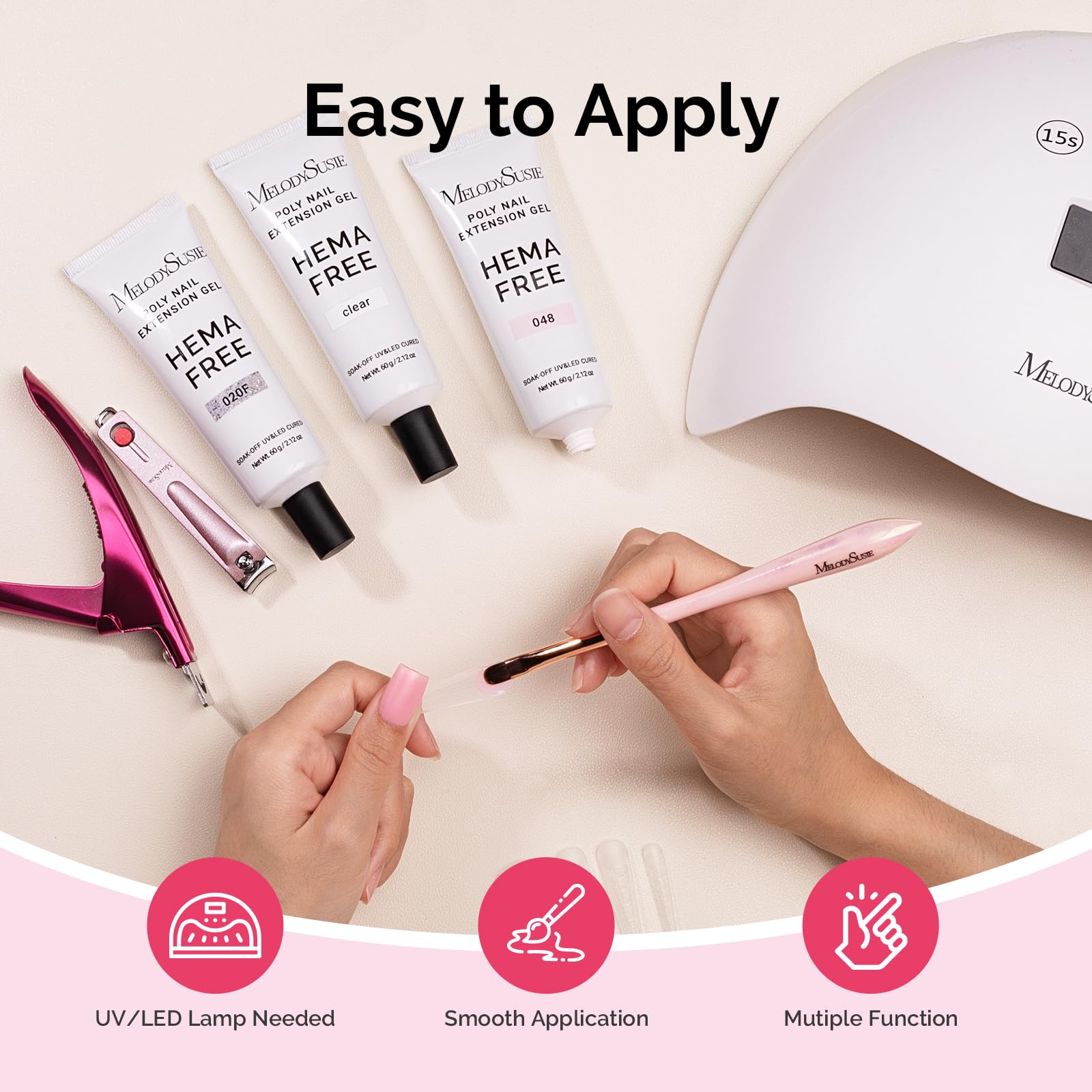 Envase de 60g de MelodySusie, ideal regalo para manicura.