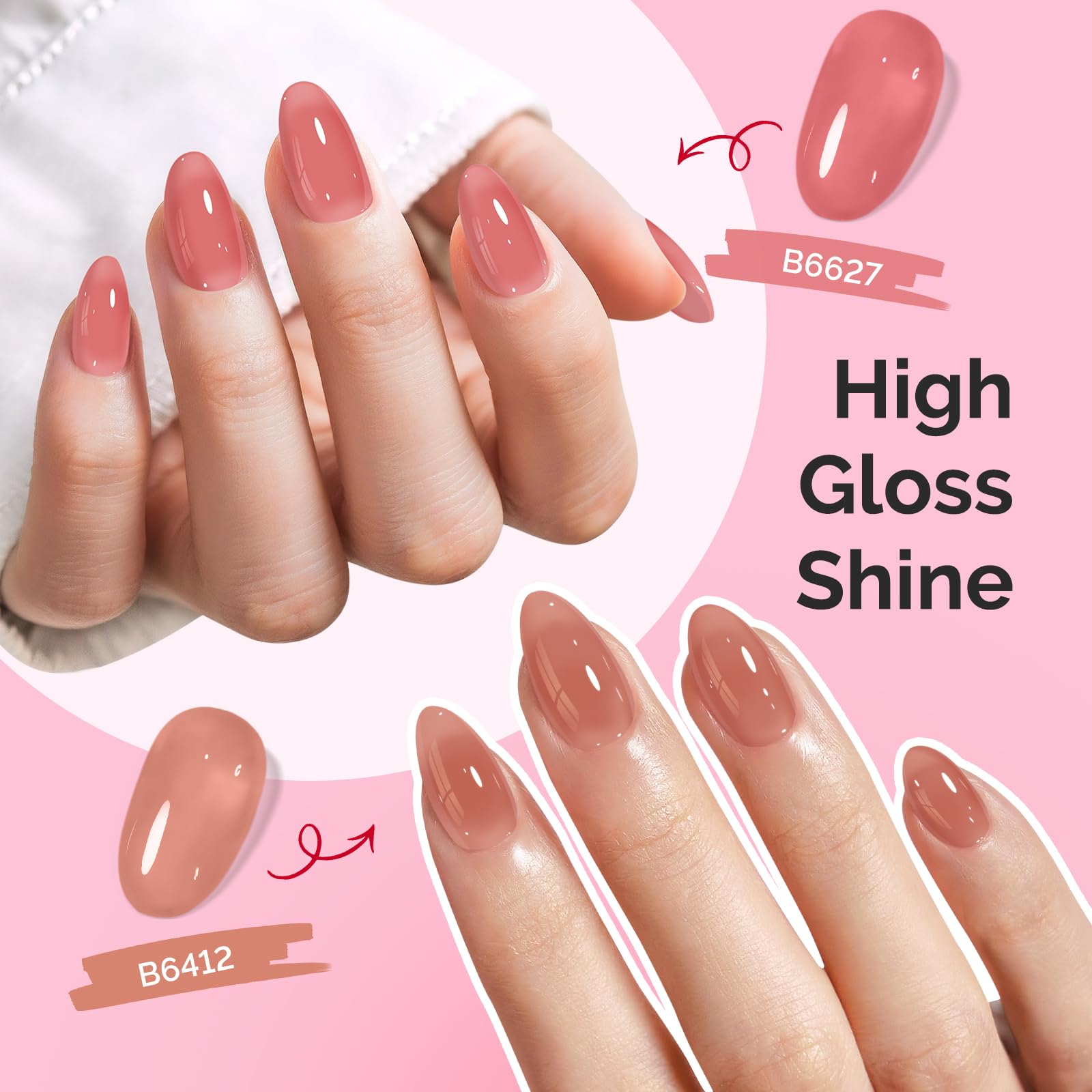 MelodySusie Jelly Gel: cobertura transparente que puede volverse opaca con capas.