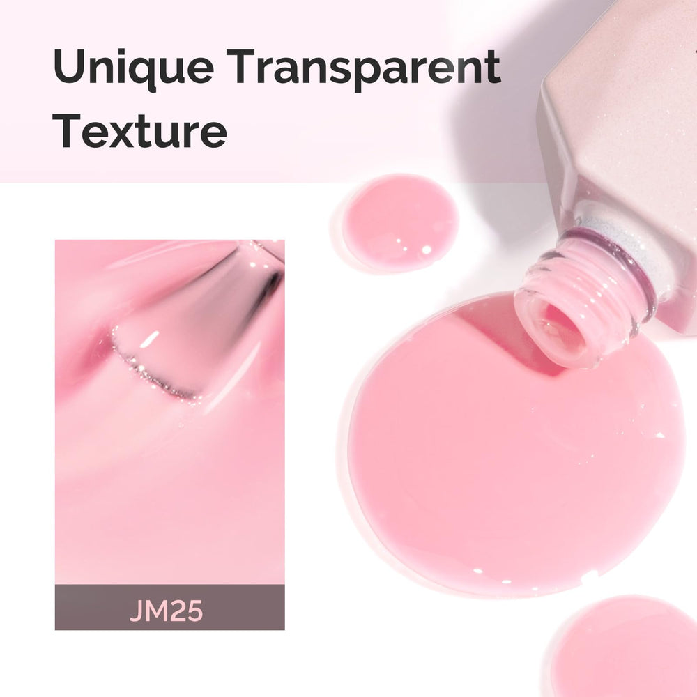 MelodySusie Jeweliver Jelly Gel Polish curado en 60 segundos para uñas brillantes.