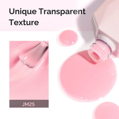 MelodySusie Jeweliver Jelly Gel Polish curado en 60 segundos para uñas brillantes.