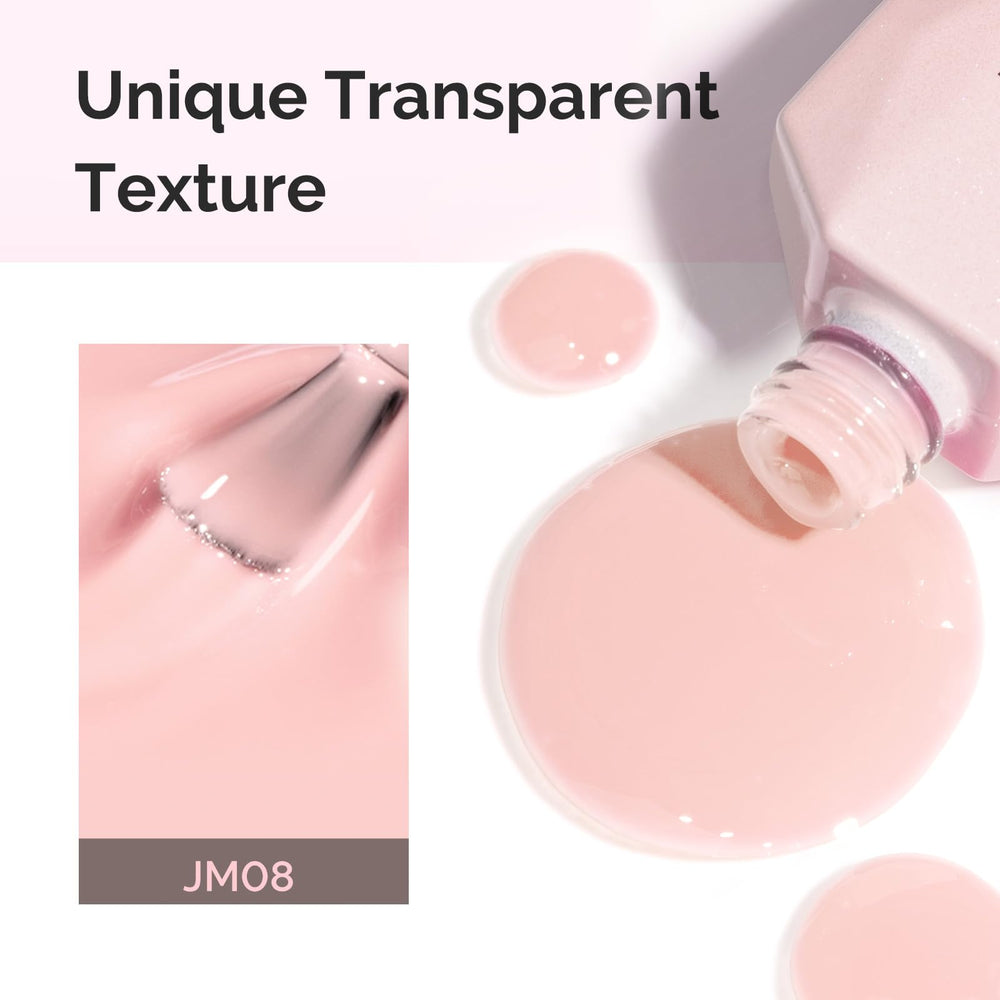 MelodySusie Jeweliver Nude: acabado-brillante que realza uñas con tono nude suave