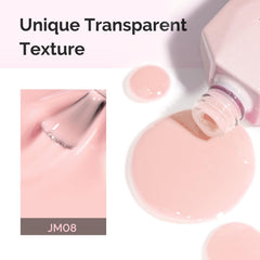 MelodySusie Jeweliver Nude: acabado-brillante que realza uñas con tono nude suave