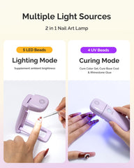 MelodySusie Lámpara UV con batería recargable para uso sin cables