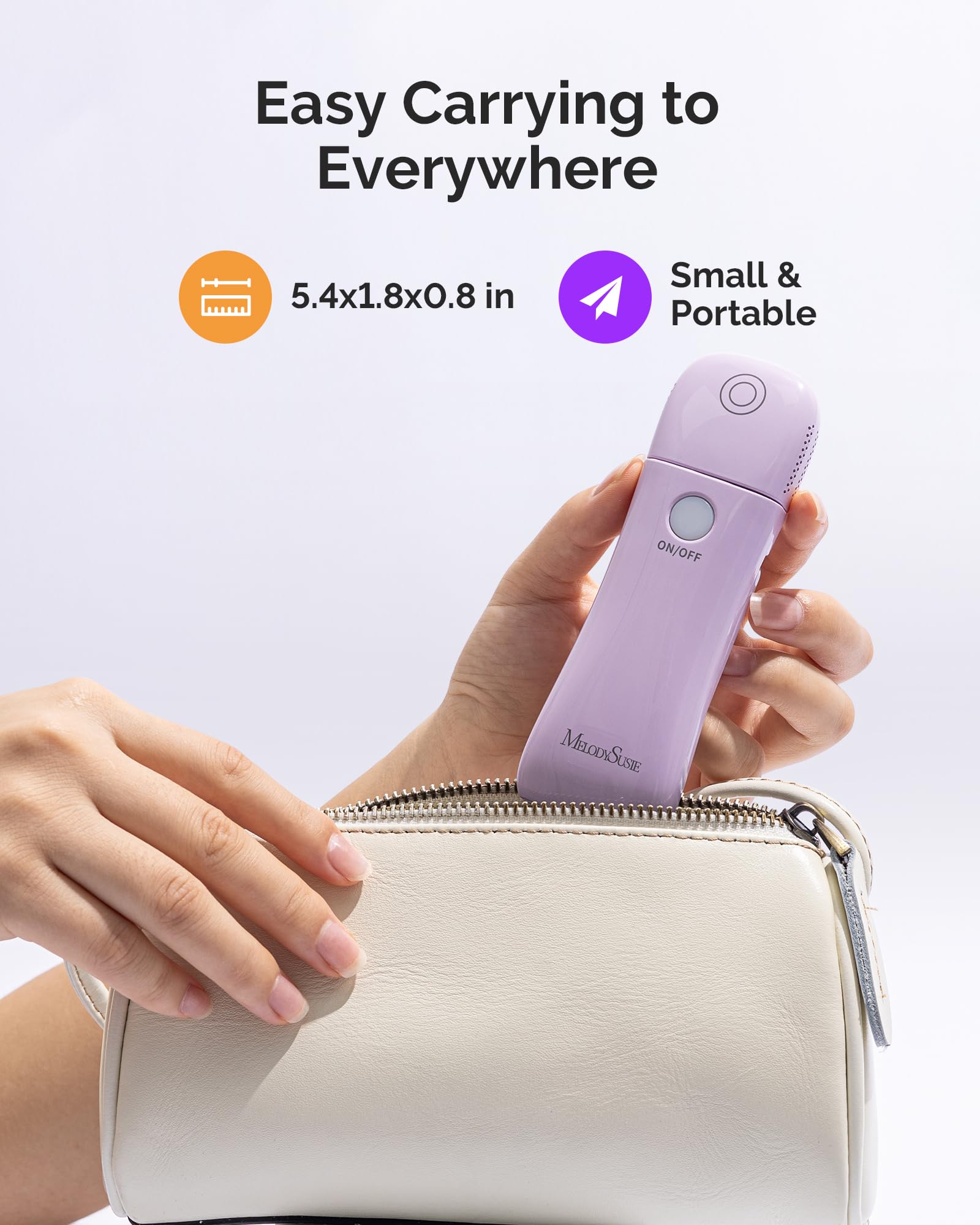 Diseño compacto de MelodySusie para uñas, fácil de transportar