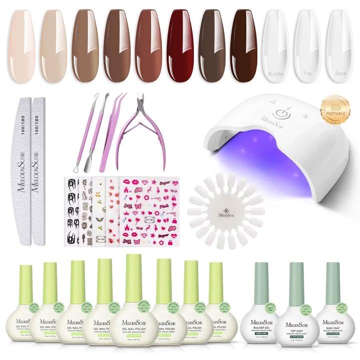 MelodySusie lámpara UV inalámbrica para uñas, secado rápido
