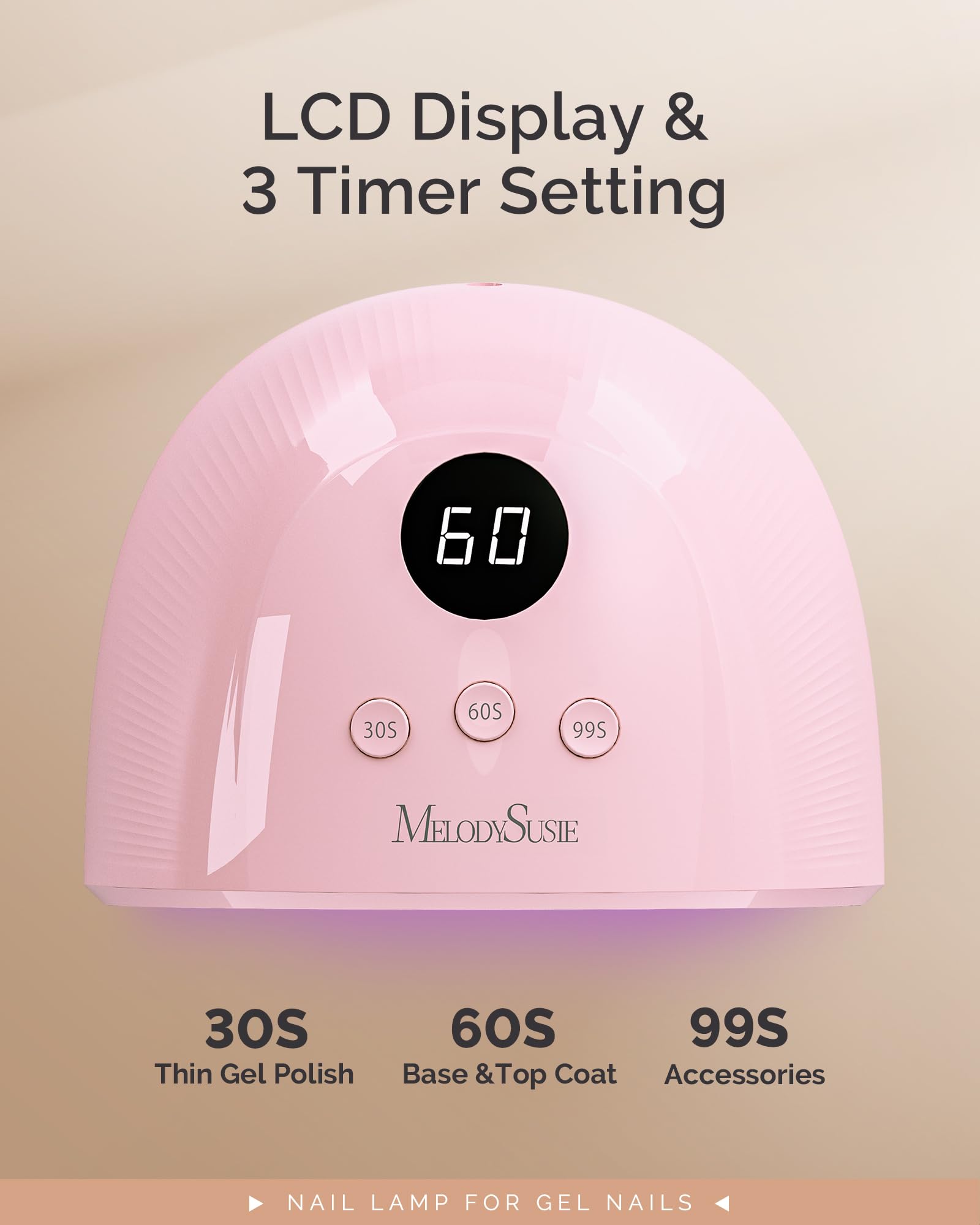 MelodySusie lámpara rosa de alta durabilidad, hasta 50,000 horas de uso.