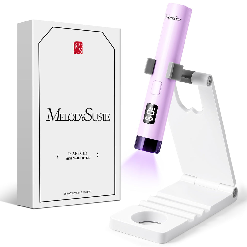 MelodySusie lampara UV portátil con soporte para curar uñas gel en casa