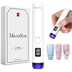 MelodySusie Lámpara UV portátil para uñas, ideal para manicuras rápidas en casa.