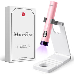 MelodySusie Lámpara UV de mano rosa: secado rápido para gel y decoración.