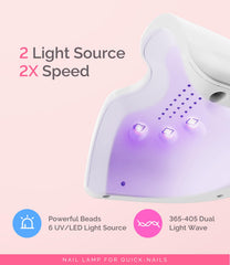 MelodySusie lampara UV mini, detalle de modelo p-art06f para precision