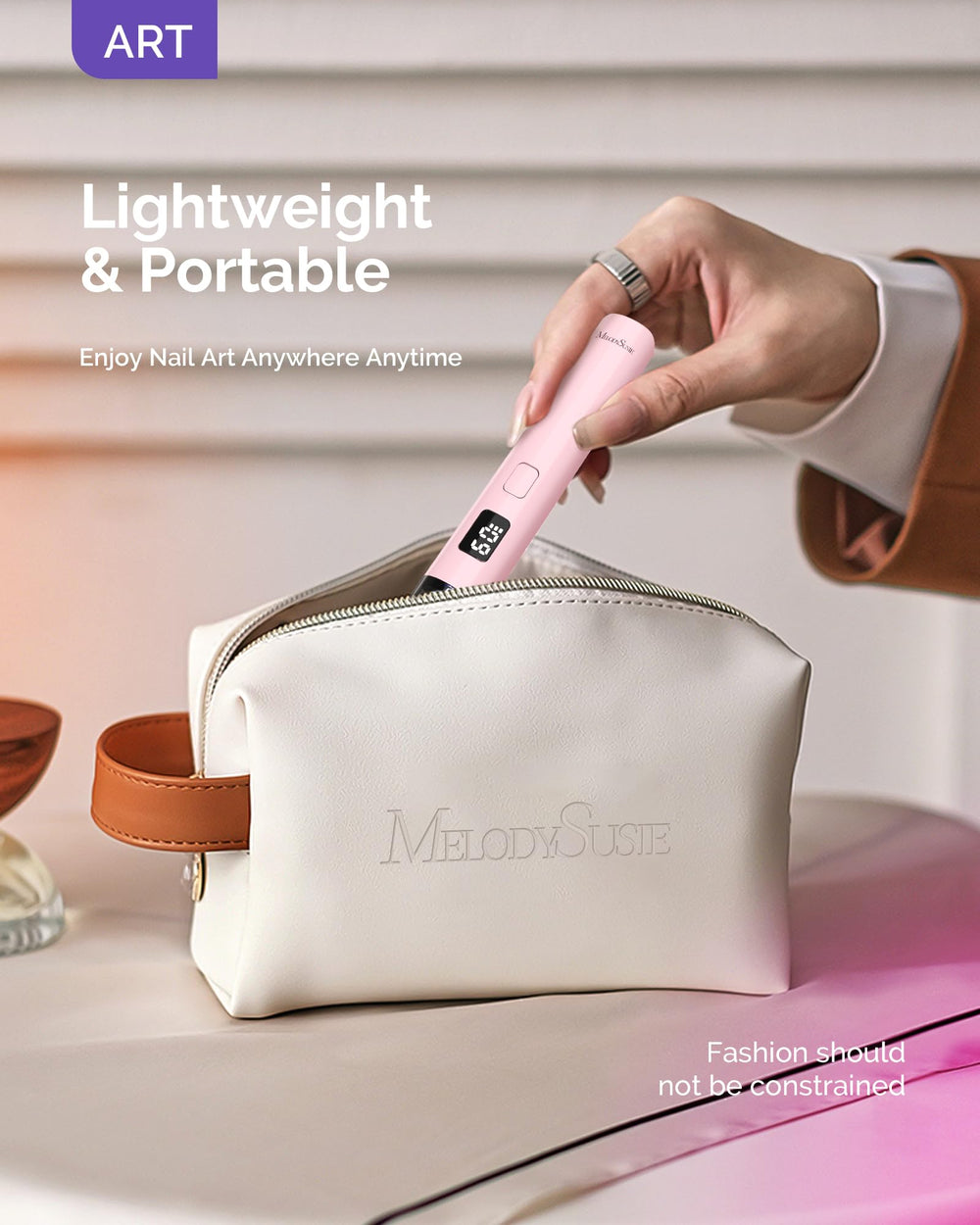 MelodySusie lámpara UV con temporizadores 20s y 60s para uñas.