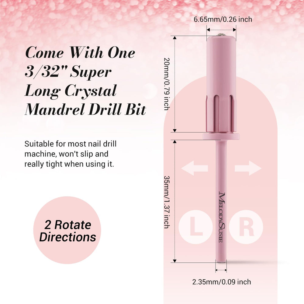 MelodySusie lijado suave para uñas naturales y placas largas