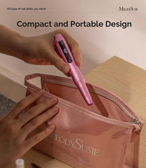 MelodySusie lijadora sin cables con diseño en bolígrafo para uso cómodo.