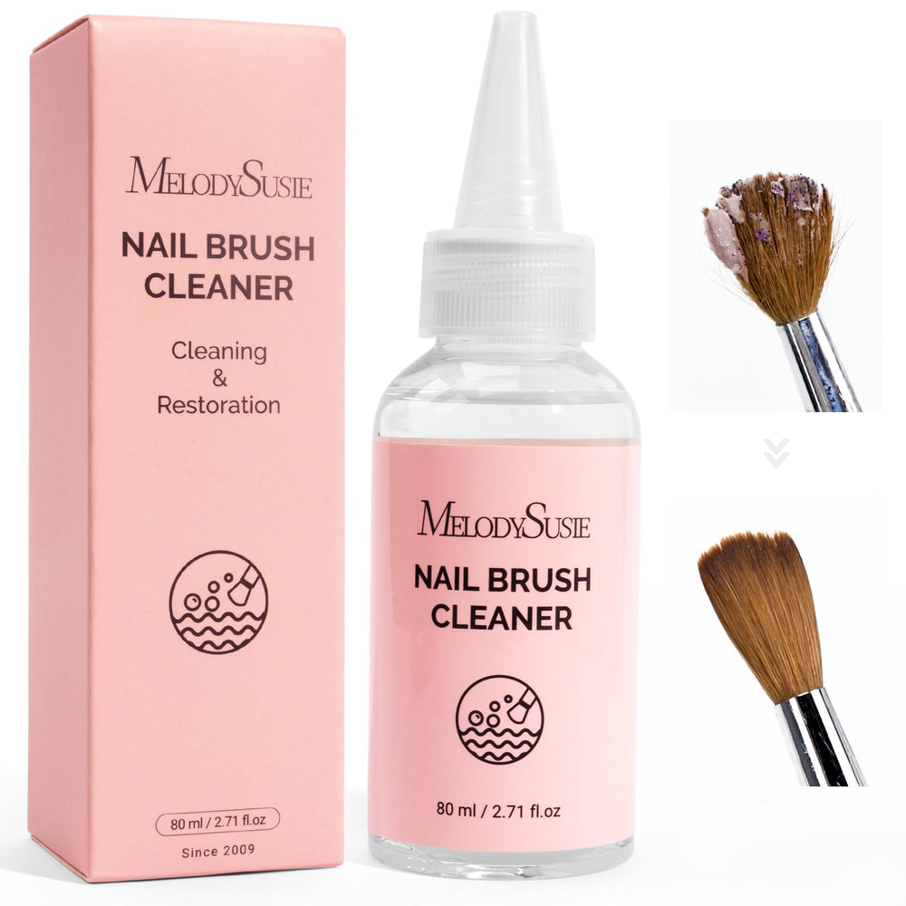 MelodySusie limpiador de brochas para uñas, mantiene las cerdas suaves y libres de residuo.