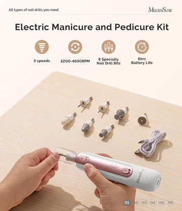 MelodySusie luz LED 360 para ver áreas de uñas con claridad y precisión.