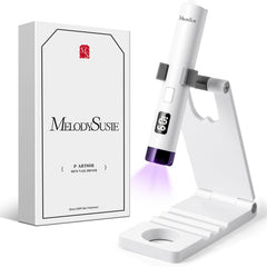 MelodySusie, luz UV de mano con soporte, ideal para curado rápido de gel.