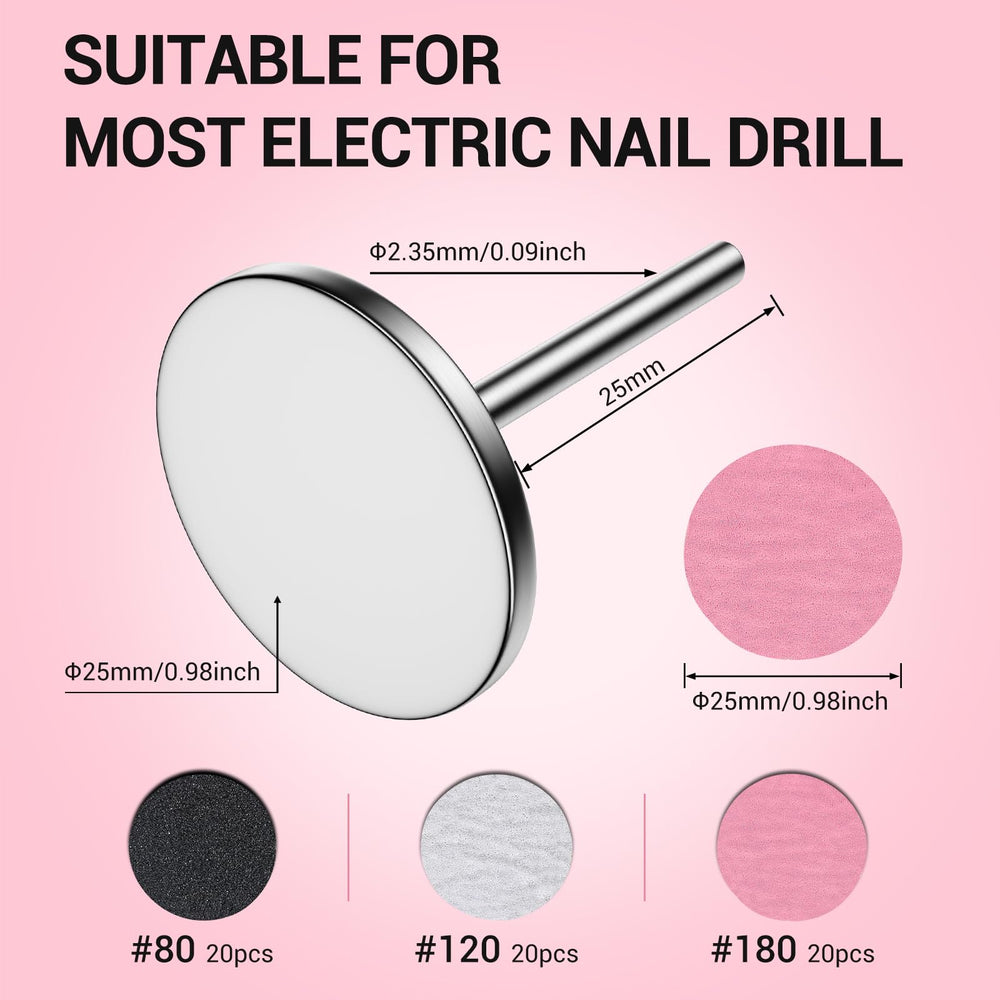 Mandril MelodySusie de 25 mm para fresa de uñas