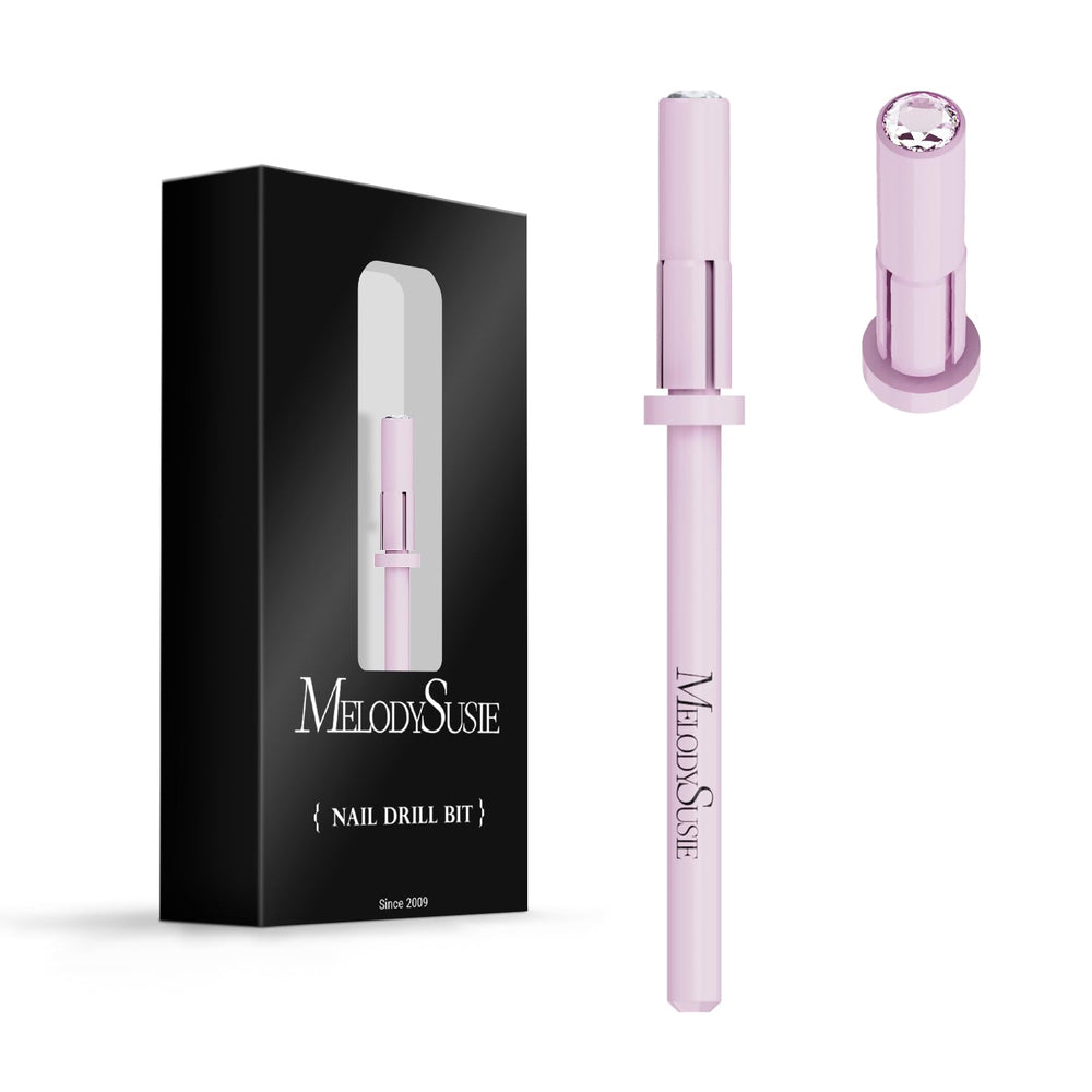 MelodySusie mandril cristal superior de 3,1 mm para lijado suave de uñas.