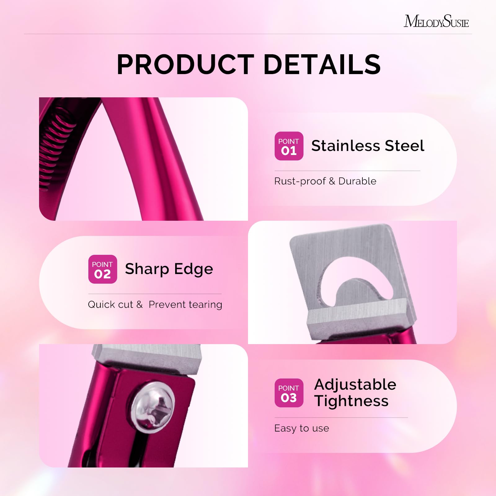 MelodySusie mango ergonómico para manicura cómoda durante sesiones largas