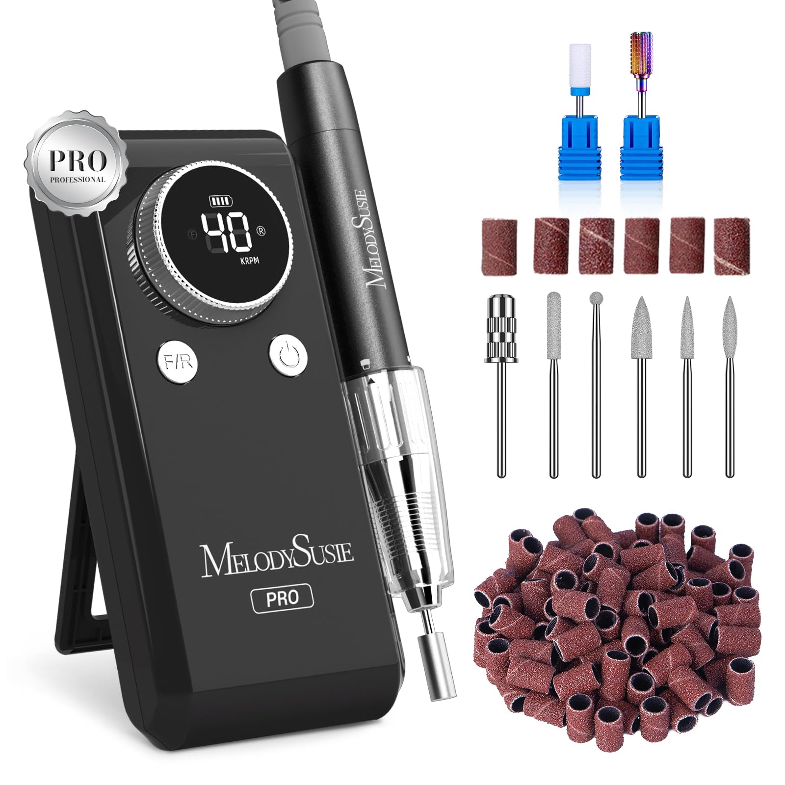 MelodySusie MB420G kit 2 en 1 para uñas, uso profesional.