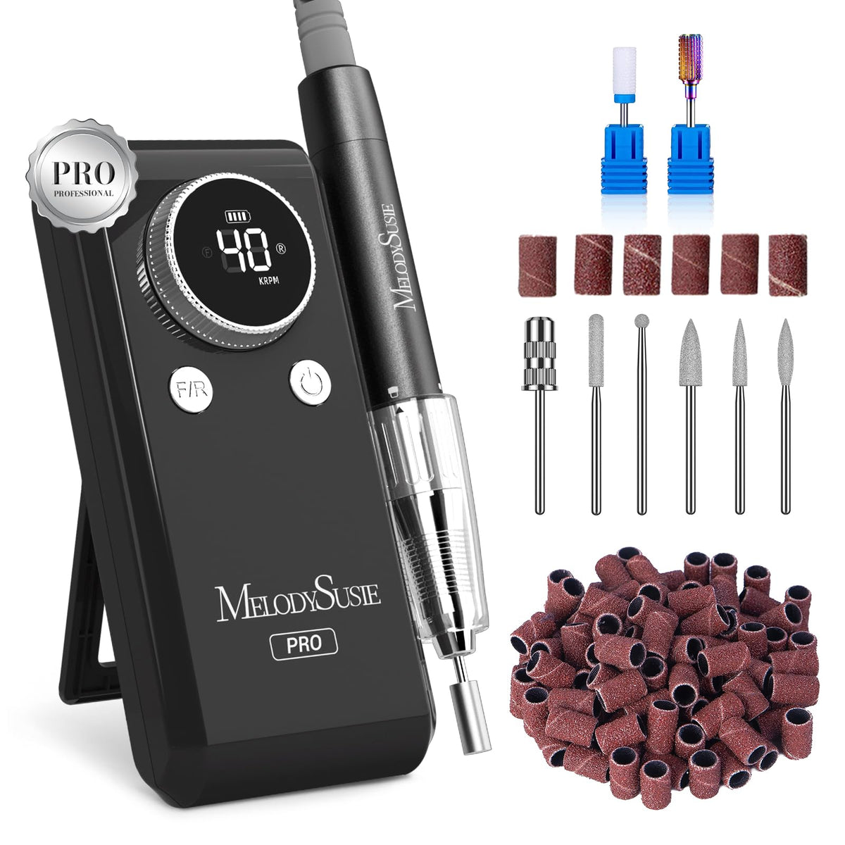 MelodySusie MB420G kit 2 en 1 para uñas, uso profesional.