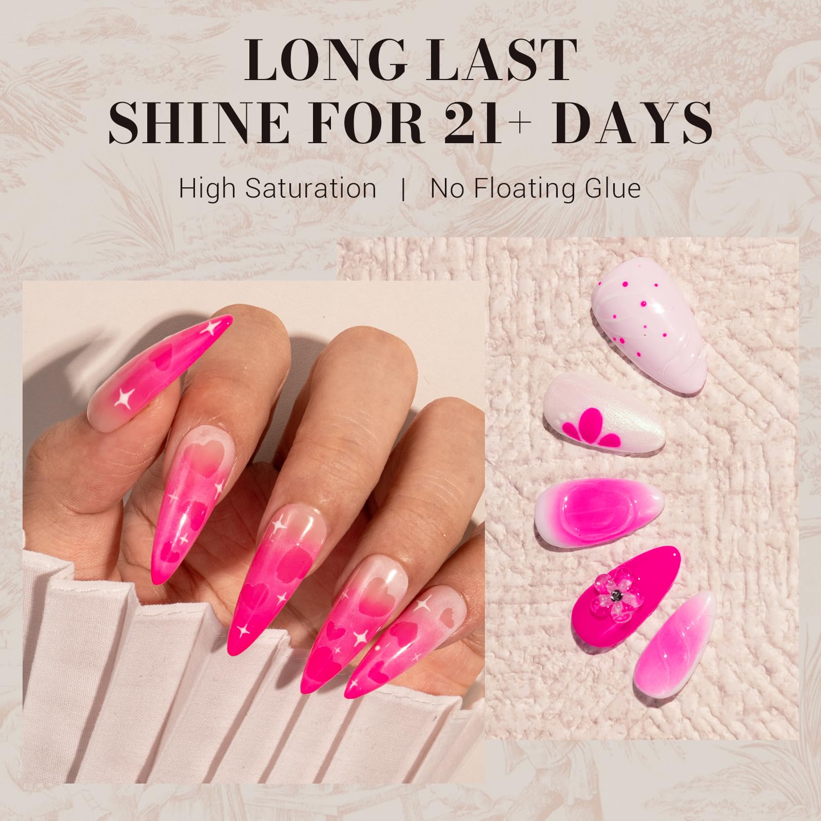 MelodySusie Neon Pink Gel: olor suave y fórmula saludable