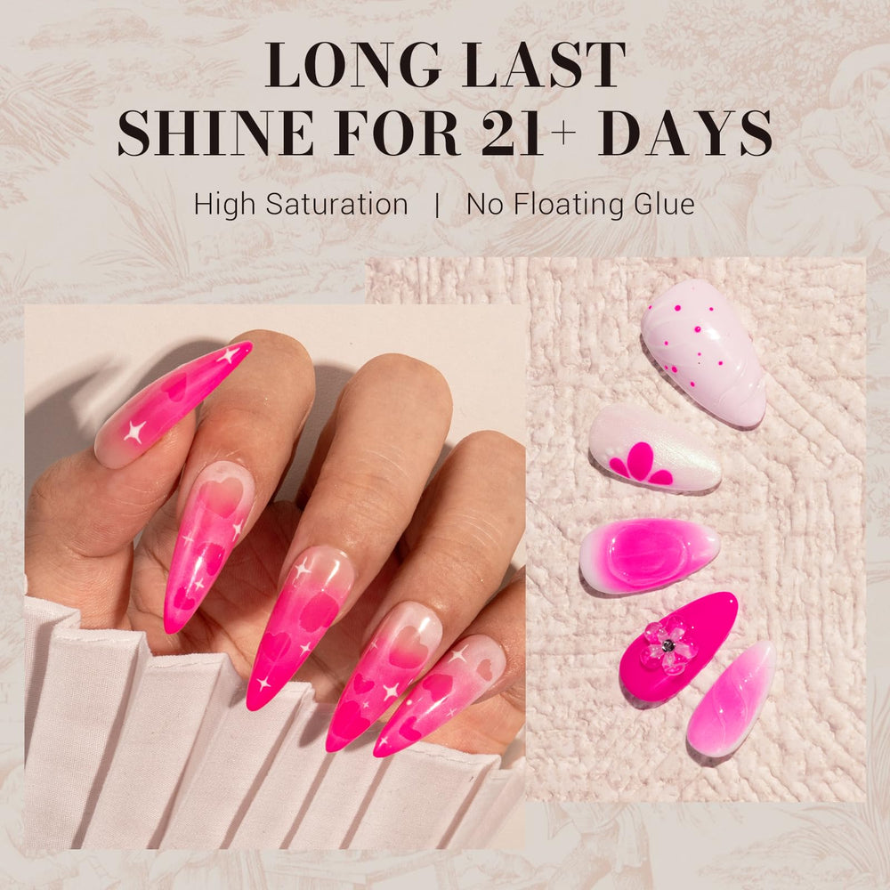 MelodySusie Neon Pink Gel: olor suave y fórmula saludable