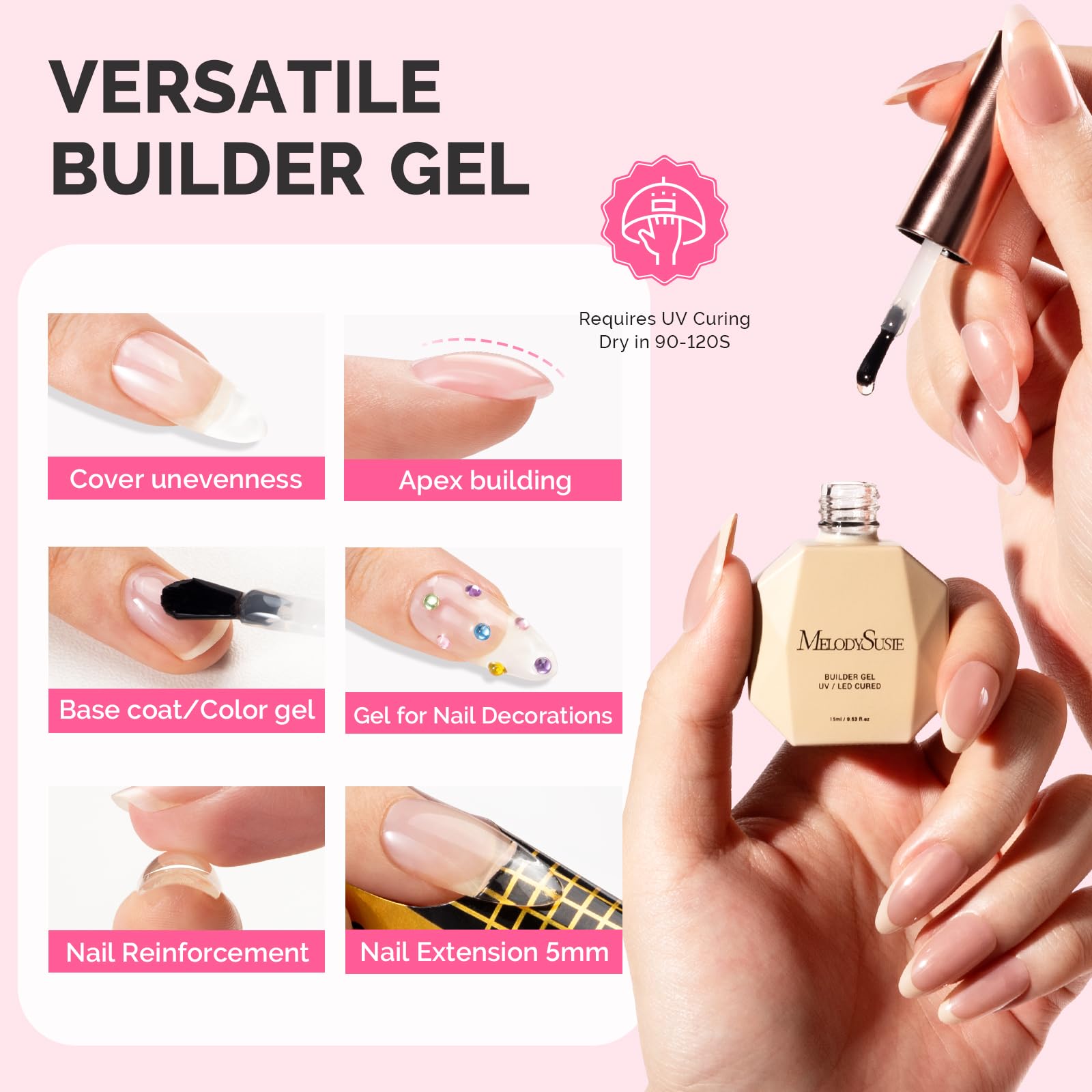 MelodySusie gel auto nivelante para espesor homogéneo.