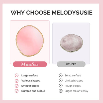 MelodySusie paleta resina portatil ligera, ideal para kit de manicura casero.