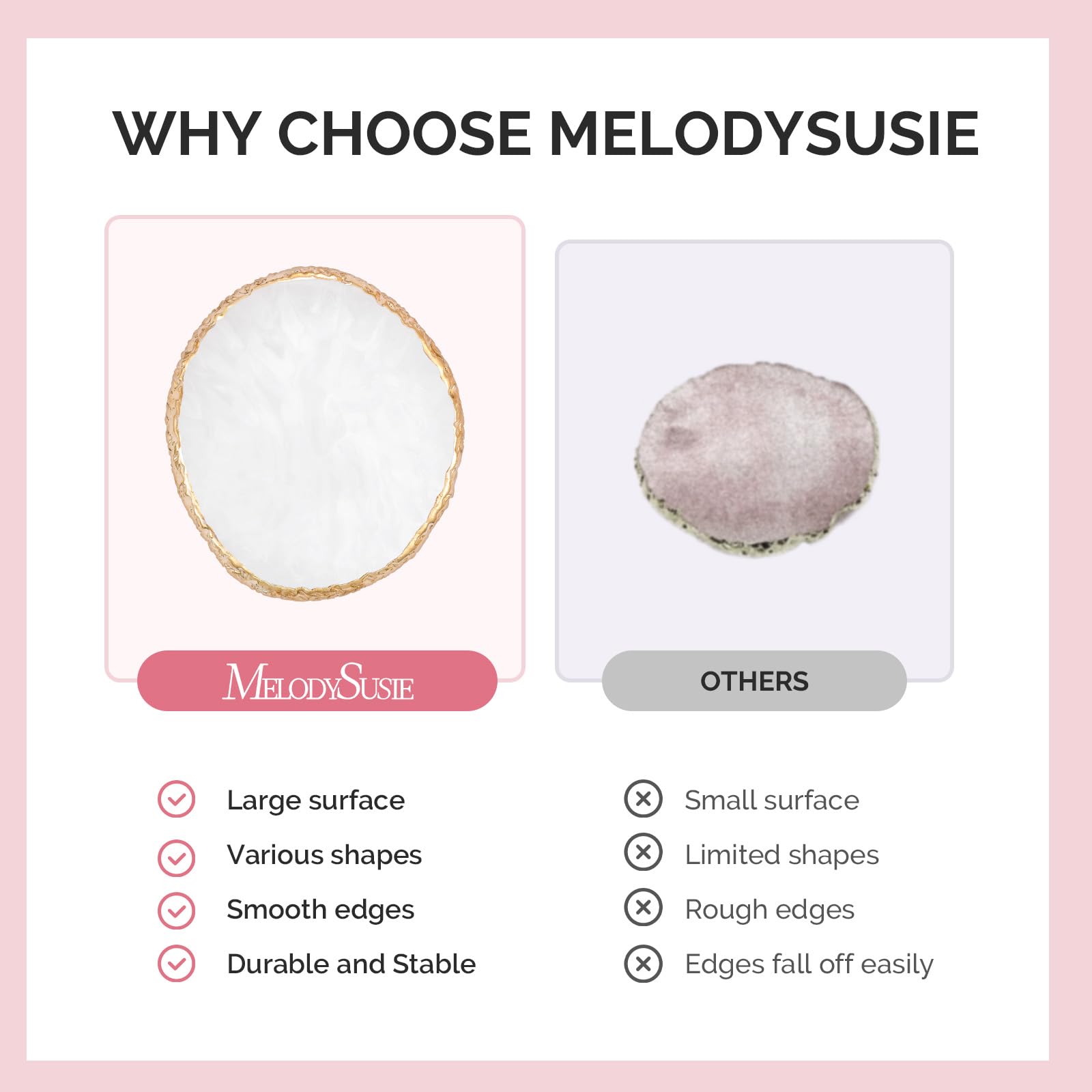 MelodySusie paleta resina, limpieza rápida con alcohol o paño húmedo
