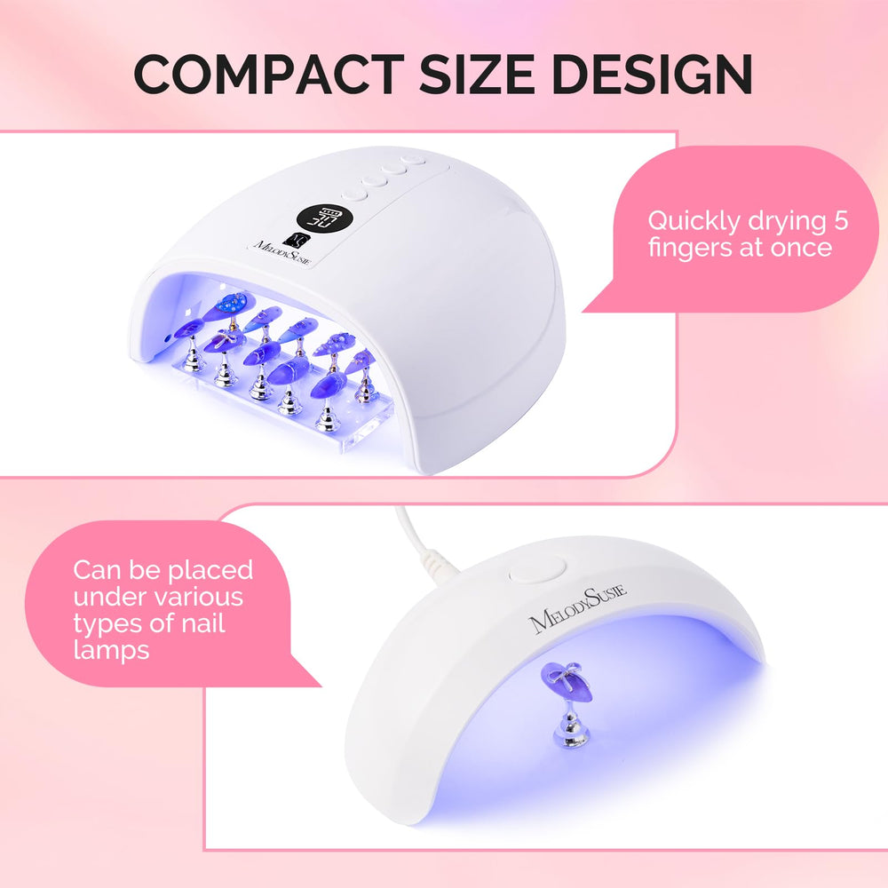 MelodySusie porta pinceles acrílico para tener brochas a mano durante diseños.