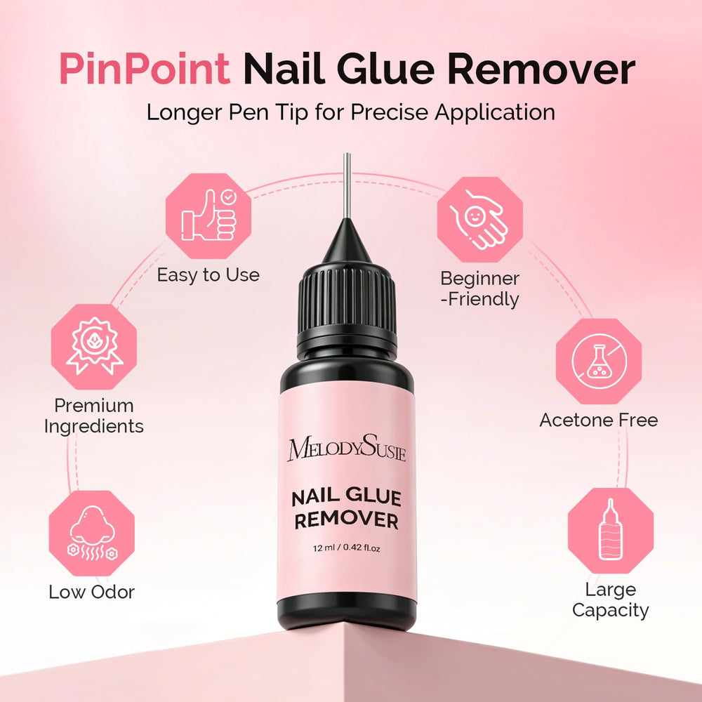 MelodySusie remover sin acetona uñas hipoalergenico para cuidado de las uñas.