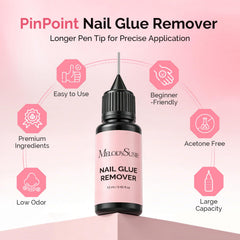 MelodySusie remover sin acetona uñas hipoalergenico para cuidado de las uñas.