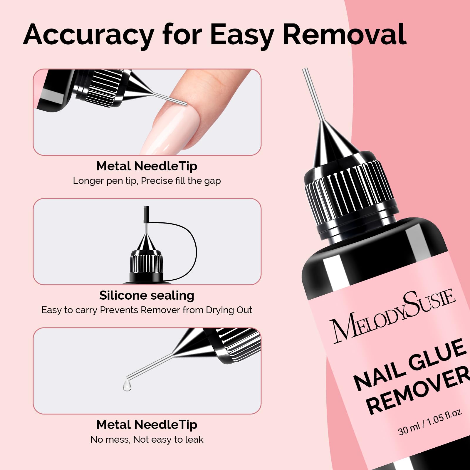 MelodySusie removedor en envase portátil para retoques en cualquier lugar