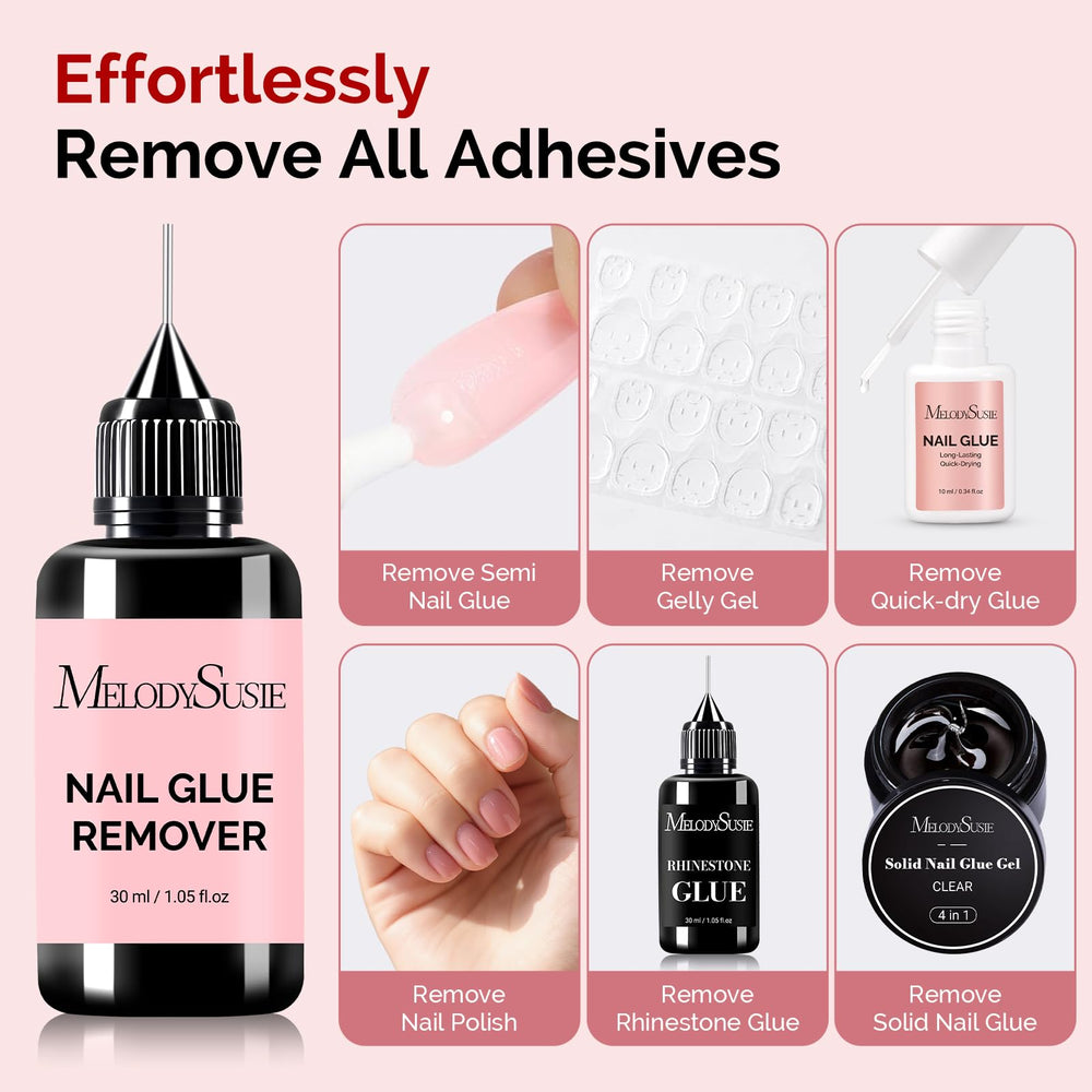 MelodySusie removedor sin acetona protege la superficie de las uñas