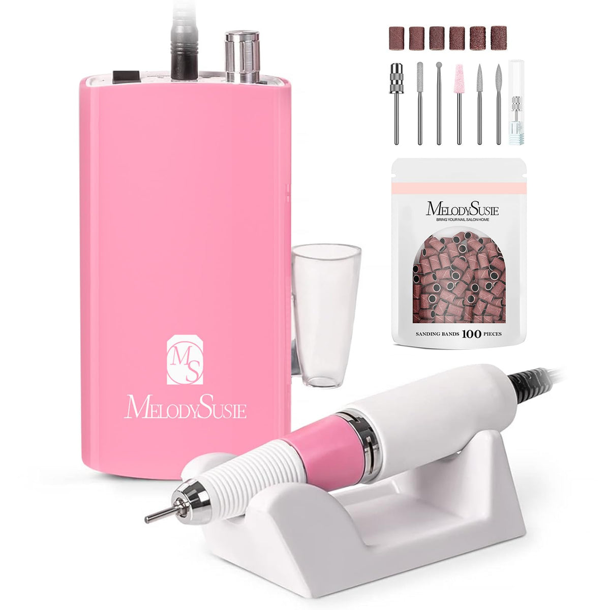 MelodySusie SC300I con mango antideslizante para mayor control al limar uñas